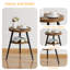 Table de bout ronde avec 3 pieds et 2 niveaux de rangement-527450032