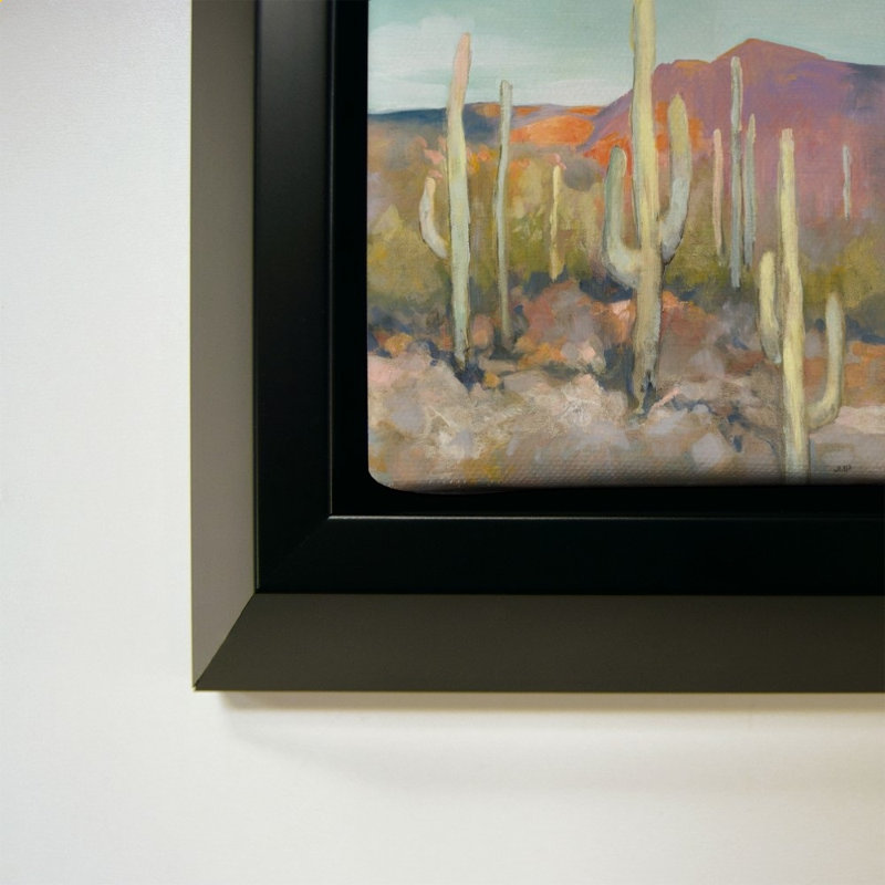 High Desert I par Julia Purinton - Impression sur toile, 44" H x 64" W, Black