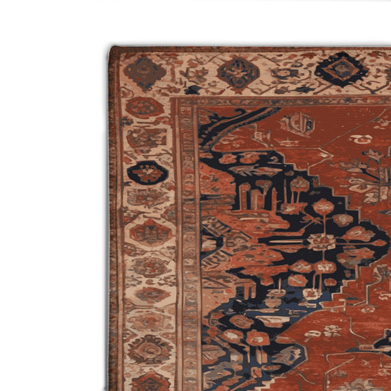 Tapis d'intérieur et d'extérieur brun Persian, Rectangulaire 2 pi x 3 pi