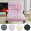 Chaise berçante inclinable réglable avec poche latérale rose-130675535