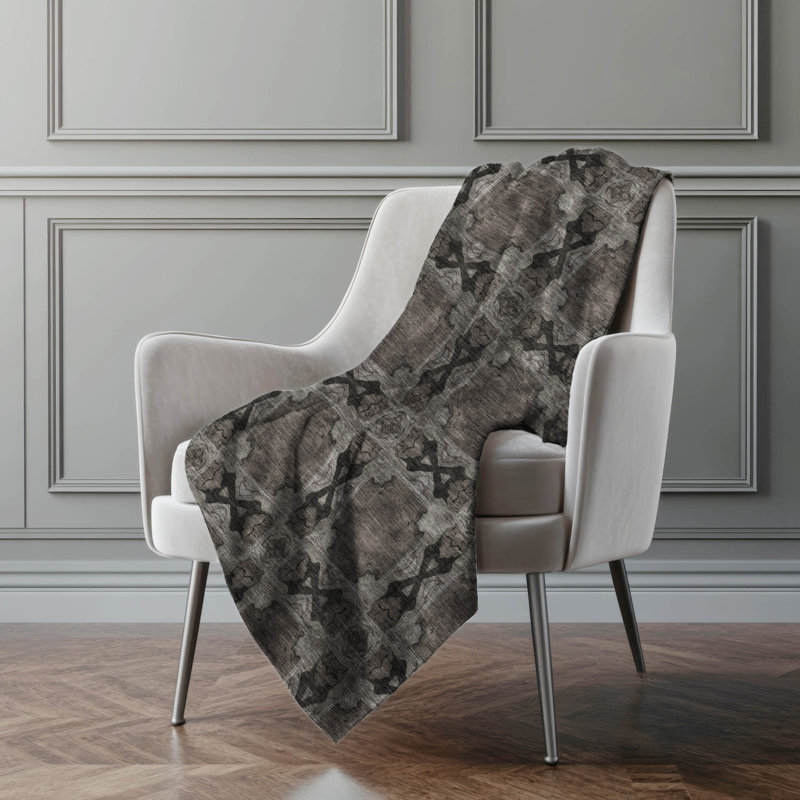 Jeté en sherpa Addison, Gris