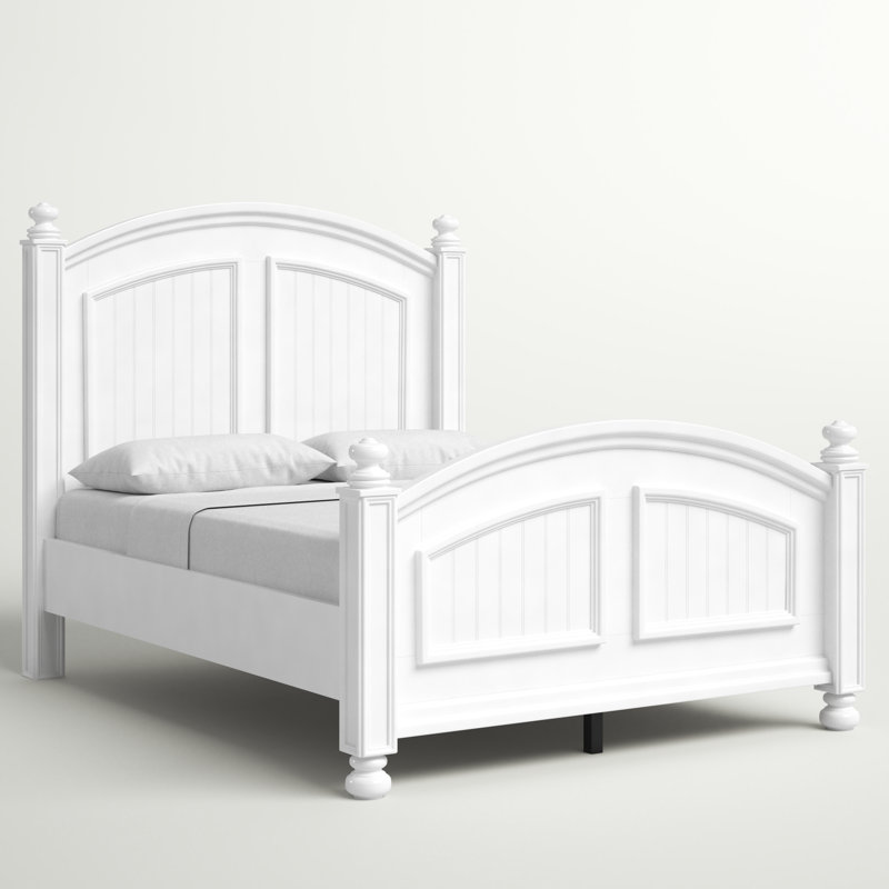 Lit standard avec rangement Patillo, Simple, Blanc