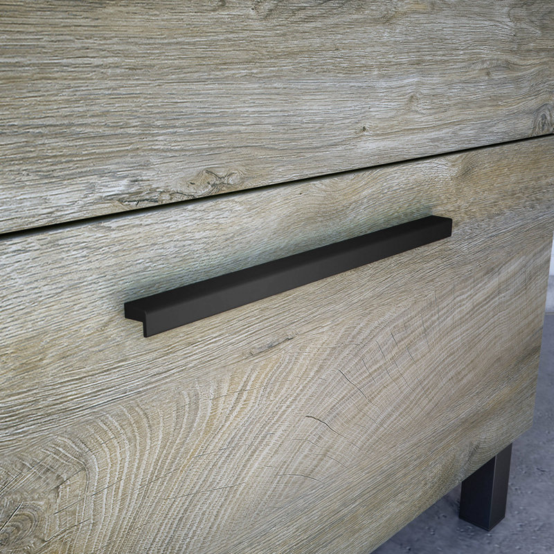 Dishaun 80cm Single Bathroom Vanity Base Only, Oak