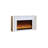 Ivory White Landscape Electric Fireplace-108072232