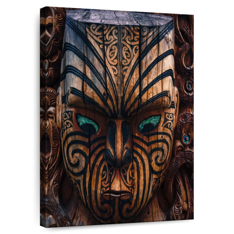 Sculpture sur bois Senne, H 24 po x l 16 po