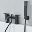 Aizah 2 Handle Waterfall Faucet with Diverter and Handshower Included