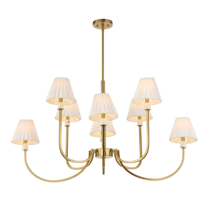 Uttermost Poppins 8 Light Brass Chandelier