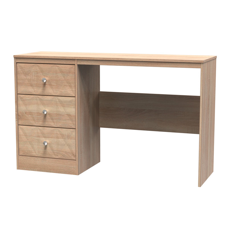 Ceinwen 3 Drawer Desk (Ready Assembled), Bardolino Oak