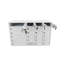 24 emplacements x H 15 po x P 8 po avec 24 emplacements pour téléphone portable