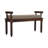 Amber Oak Leather Bench