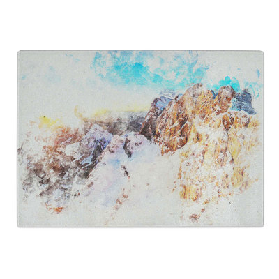 Tempered Glass Hoher Dachstein Mountain in Austria Chopping Board