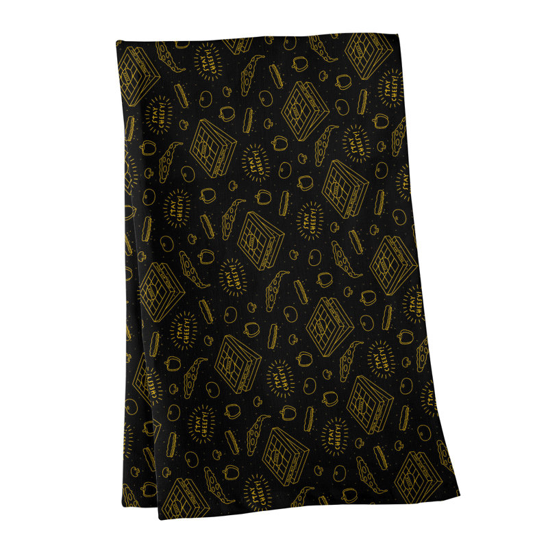 Mcguinness Tea Towel Kitchen Towel, Poly Twill, Yellow