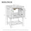 Meuble-lavabo moderne de luxe 24 po-360226443