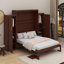 Lit escamotable double avec garde-robe et tablette de rangement-427118847-427118840