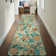 Johy Modern Floral Machine Washable Area Rug with Non-Slip Backing