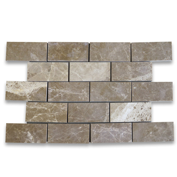 Emperador Light Marble 3" x 6" Floor Use Tile