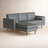 Geo 84" Wide Vegan Leather Reversible Modular Sofa & Chaise-1594840653