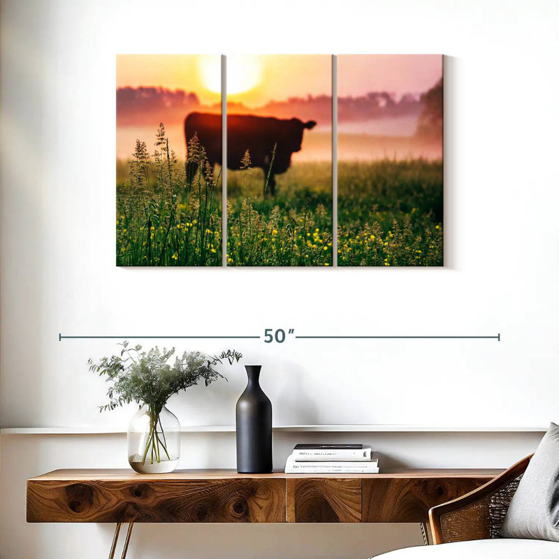 Alvord Cow Sunrise, 24" H x 38" W