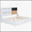 Lit de jour double avec rangement, tableau noir, tableau de liège, ports USB et lit gigogne simple-1327475563