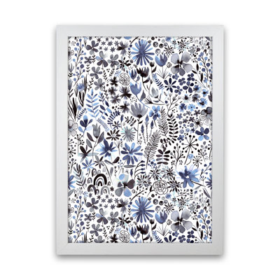 Winter Ink Flowers - Print
