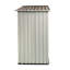 5X3, Outdoor Garden Tool Shed, Aluminum Alloy Frame, Long - Lasting Performance, Cream White, New Design, Modern Look, Spacious Interior, Tools, Ventilated, Waterproof Installation Manual Storage