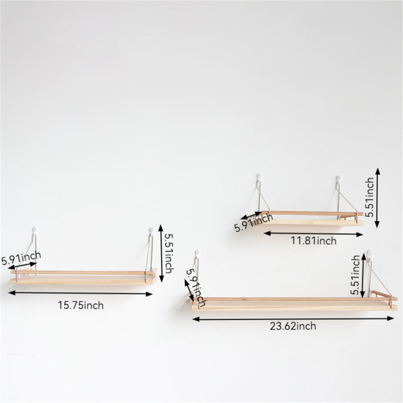 Tablette flottante en bois Aoi