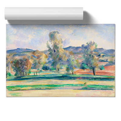 Autumn Landscape by Paul Cezanne - Unframed Painting