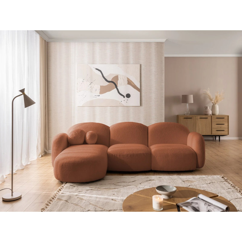 Nuvola Sectional, Left-Hand Facing, Terracotta