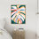 Multicolore Monstera I par Jennifer Paxton Parker, reproduction d'art sur toile encadrée