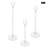36pcs Tall Acrylic Candlestick Holder Set