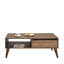 Table basse moderne scandinave, Oslo et noyer, 43,3 po x 16,5 po x 25,6 po | 100% panneau de particules enduit de mélamine, épaisseur: 0,6 pouce | Design élégant et fonctionnel pour le salon et les espaces de détente-1474808885