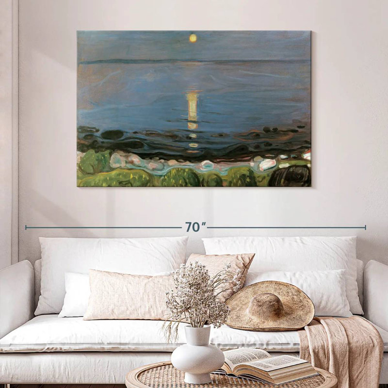 Avery Summer Night By The Beach, H 32 po x l 48 po