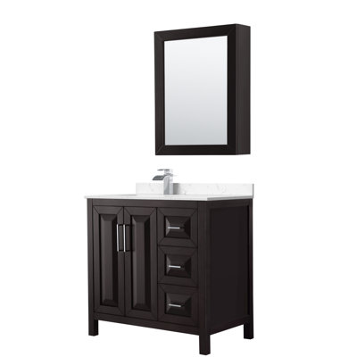 Daria 36'' Single Bathroom Vanity with Cultured Marble Top