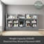 Lit mezzanine avec tablettes et rangements multiples-272616629-272616628