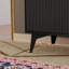 Buffet 47 po, commode moderne 4 portes avec tablettes réglables