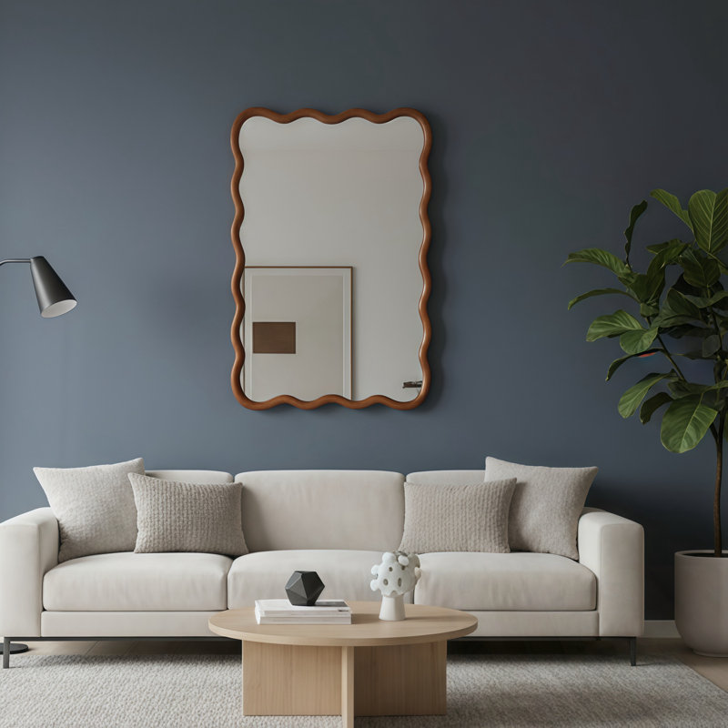 Miroir décoratif 20 po x 30 po, 30 po x 20 po, Jaunâtre / Brun, Rectangulaire