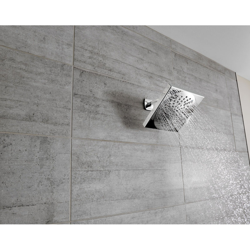Velocity Fixed Shower Head with Immersion, Brushed Nickel