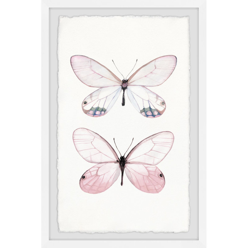 Impression encadrée « Pink pair », H 18 po x l 12 po