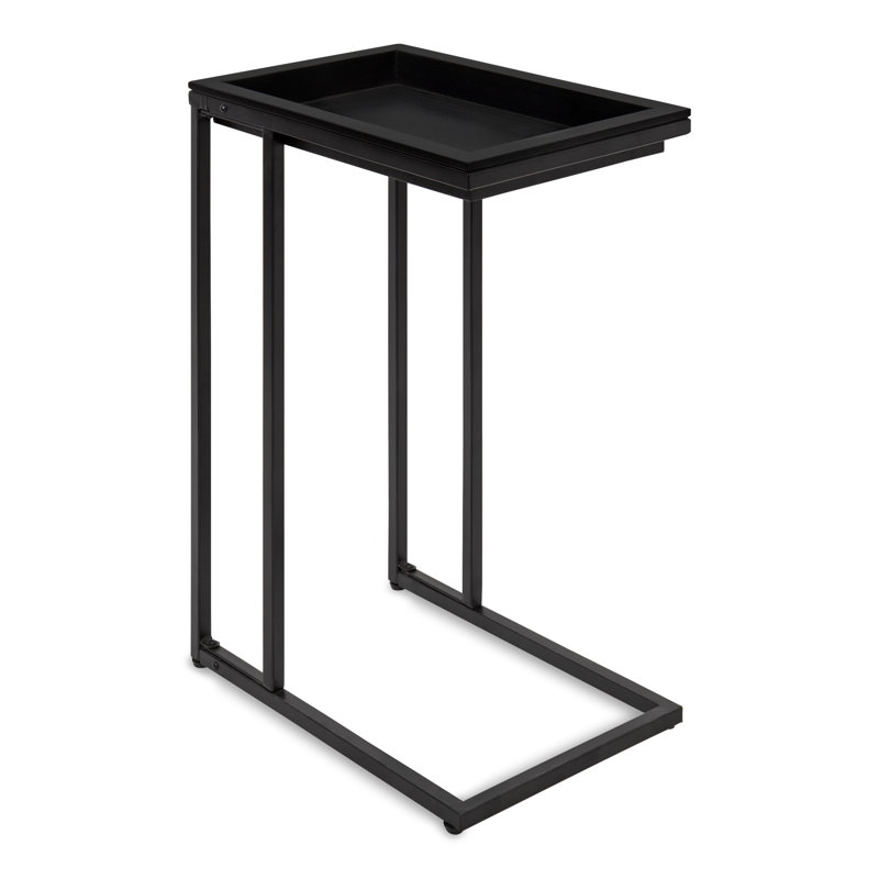 Ironton Tray Top End Table, Black