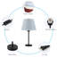 Lampe de chevet 15,5 po H avec abat-jour 3 couleurs