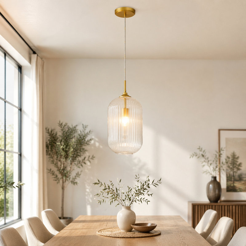 1 - Light Brass Pendant