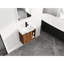 Meuble-lavabo 24 po avec lavabo en céramique blanche et porte à fermeture en douceur. Style moderne, design d'espace. Fabrication en contreplaqué, -. Comprend une armoire et un lavabo mural. Design contemporain, fonctionnel. Construire,.
