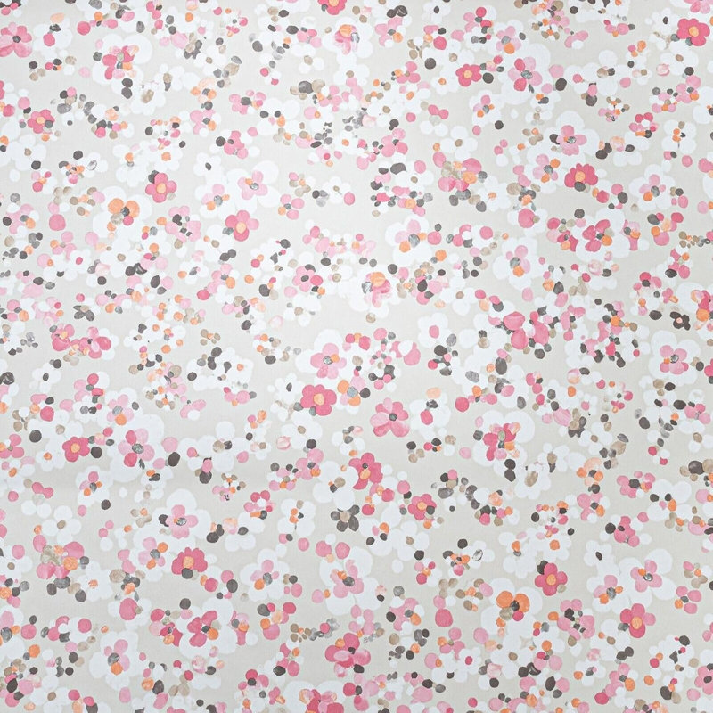 Aolanis Pink White Hand-Painted Effect Vinyl 10m x 53cm Matte Wallpaper Roll
