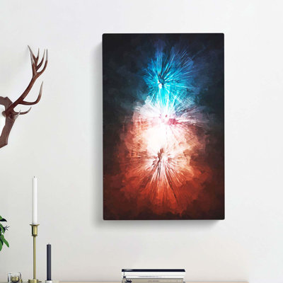 Blast of Light in Abstract - Wrapped Canvas