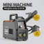 Machine de soudage à l'arc 140A, mini machine de soudage à l'arc portable MMA, machine de soudage à l'arc 110V à démarrage à chaud, affichage numérique dans la machine de soudage.