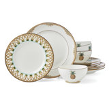 Lenox British Colonial Bamboo 12-Piece Dinnerware Set