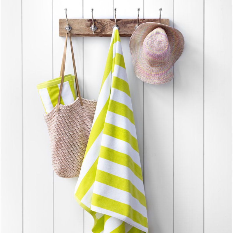Ensemble 2 serviettes de bain en coton turc, Lime