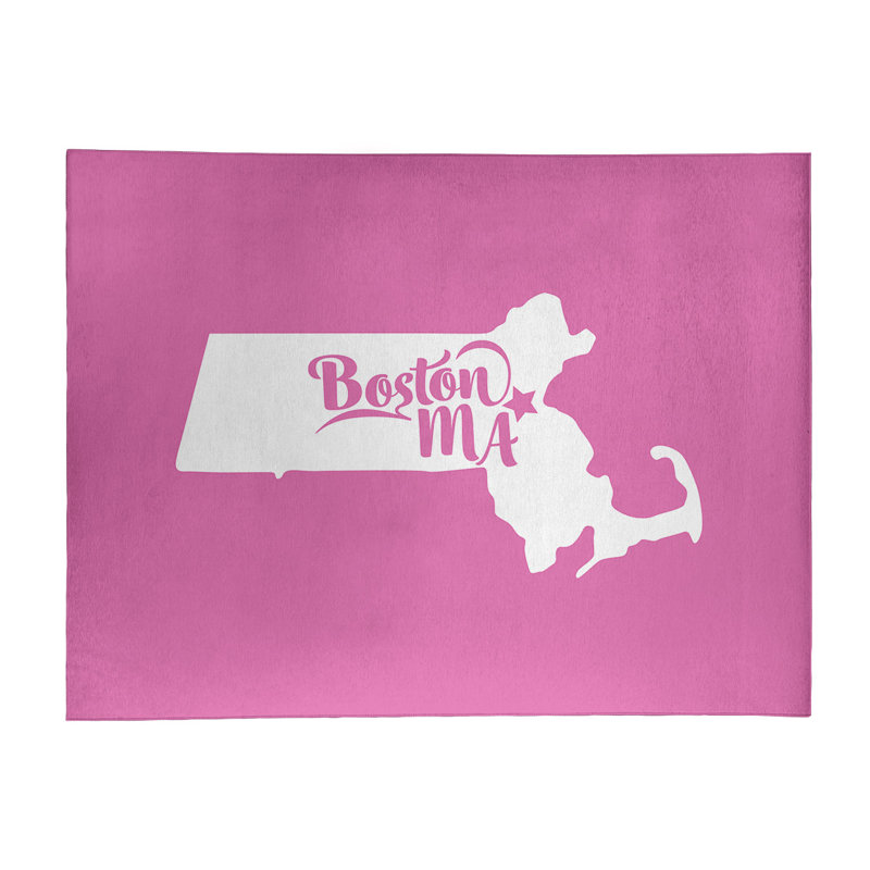 Tapis de l’aire rose boston massachusetts, Rectangle 8 pi x 10 pi