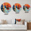 Oversized Chinese Sailboat Arriving During Evening Sunset Glow Wall Clock-59914390