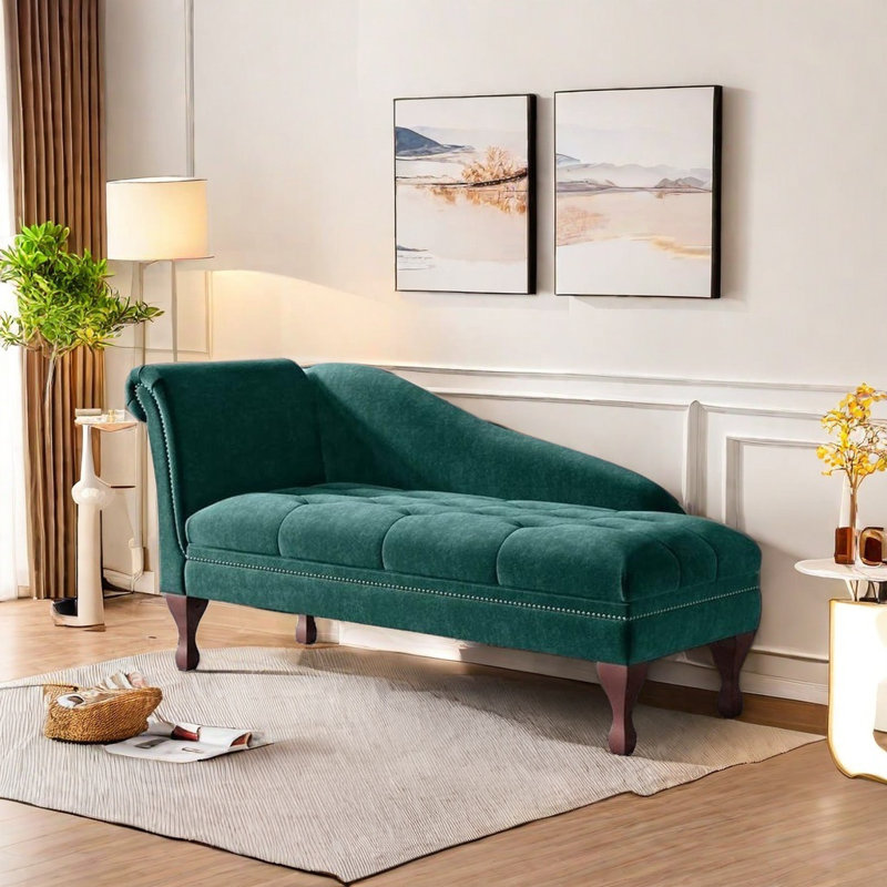 Chaise longue en mousse haute résilience, Orienté à gauche (vu de face)